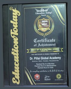 India School Merit Awards Top 10 International School IGCSE Curricullum 5th in Mumbai 5th in Maharashtra 6th in India